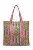 Quilted Weekender Bag | Bold Pink & Green Tiger Print - Hauslife