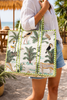 Quilted Weekender Overnight Bag – White Jungle - Hauslife