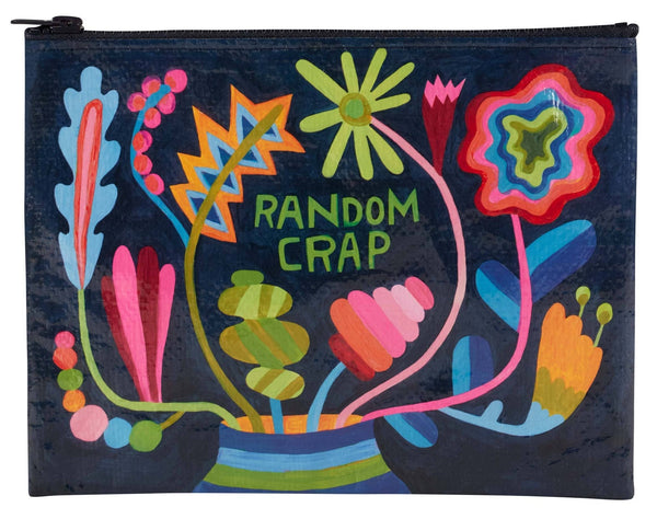 Random Crap Floral Zipper Pouch - Hauslife