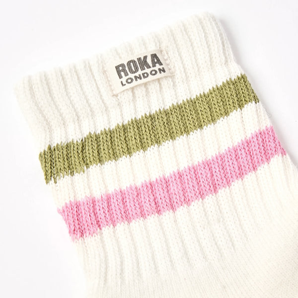 Roka Women's Striped Crew Socks - Hauslife