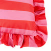 Ruffle Printed Outdoor Cushion Pink/Red - Hauslife