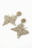 SILVER BEADED BUTTERFLY DROPS - Hauslife