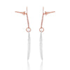 Silver & Rose Gold Leaf Earrings - Hauslife