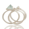 Silver Triangle Stacking Rings - Hauslife