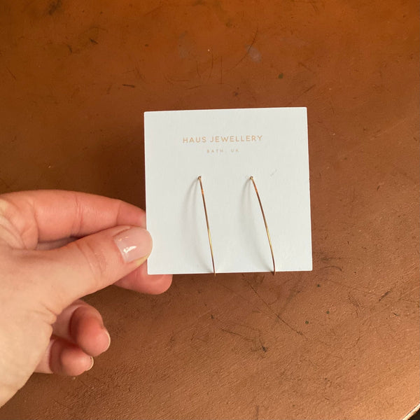 Simple Brass Hoops - Hauslife