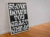 Slow Down You Crazy Child Print - Hauslife