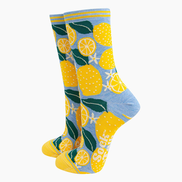 Sorrento Lemon Bamboo Socks - Hauslife
