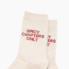 Spicy Chapters Combed Cotton Glitter Socks in Cream - Hauslife
