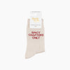 Spicy Chapters Combed Cotton Glitter Socks in Cream - Hauslife