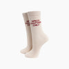 Spicy Chapters Combed Cotton Glitter Socks in Cream - Hauslife