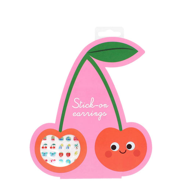 Stick on earrings (40 pairs) - Cherry - Hauslife
