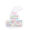 Stick on earrings (40 pairs) - Cherry - Hauslife