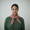 Striped Wool Blend Light Weight Triangle Neck Scarf - Hauslife