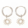 Sun Pendant Huggie Earrings - Hauslife