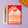 Super Sweet Birthday Cake Slice Card | Shaped Card - Hauslife