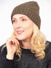 Tatum Beanie Hat - Khaki, Cable Knit - Hauslife