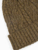 Tatum Beanie Hat - Khaki, Cable Knit - Hauslife