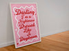 Taylor Swift blank space inspired print - Hauslife