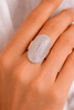 Textured Oval Statement Ring - Hauslife