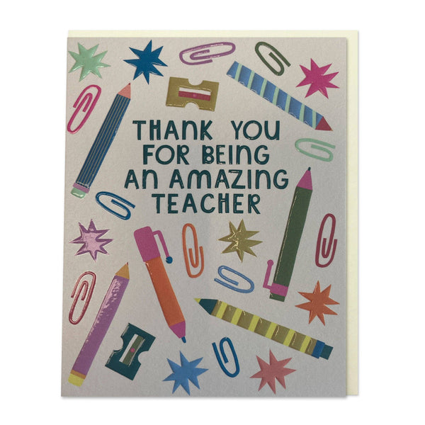 Thank You Teacher Card - Hauslife