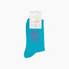 Too Pretty Combed Cotton Glitter Socks in Turquoise - Hauslife