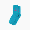 Too Pretty Combed Cotton Glitter Socks in Turquoise - Hauslife