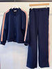 Tracksuit with Heart Side Strips in Navy - Hauslife