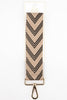 Two Tone Chevron Print Woven Wrist Strap in Navy Blue - Hauslife