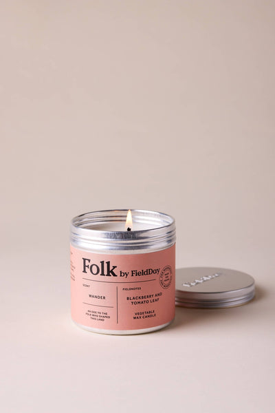 Wander Vegetable Wax Folk Tin Candle - Hauslife