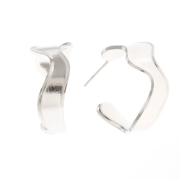 Wave Hoop Earrings - Hauslife