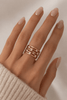 Wide Adjustable CZ Ring - Hauslife