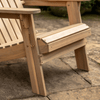 Wooden Adirondack Garden Chair with Footstool – Reclining Outdoor Lounge Chair - Hauslife