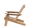 Wooden Adirondack Garden Chair with Footstool – Reclining Outdoor Lounge Chair - Hauslife