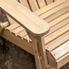 Wooden Adirondack Garden Chair with Footstool – Reclining Outdoor Lounge Chair - Hauslife