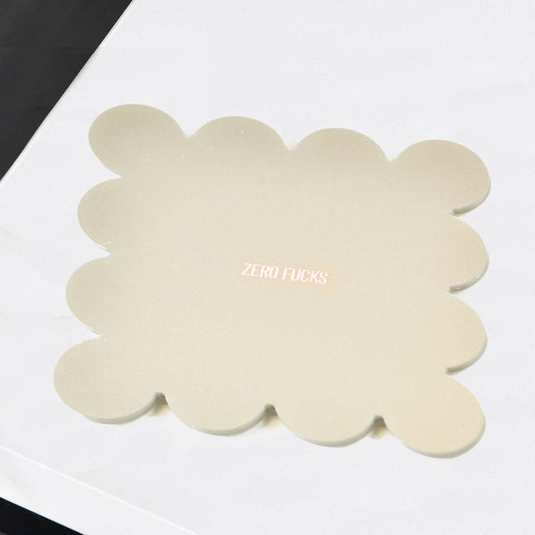 Zero Fucks Scallop Coaster - Hauslife