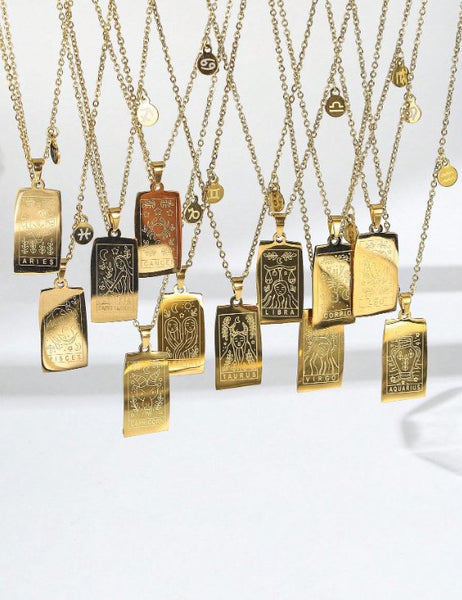 Zodiac Card Necklace - Hauslife